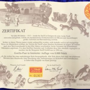 Steiff 038464 Zertifikat