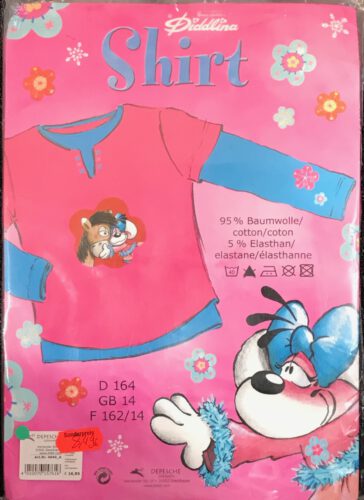 Diddlina Shirt rosa /blau Langarm