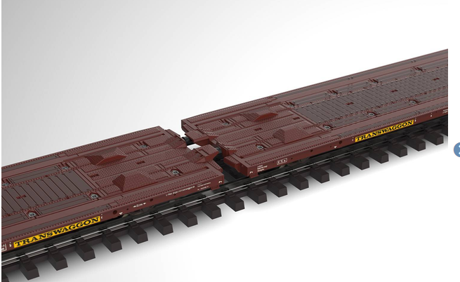 Märklin H0, 47430 Flachwagen-Set Bauart Laads 800B der TWA, Ep.VI, neu ovp – Bild 2