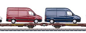 Märklin H0, 47430 Flachwagen-Set Bauart Laads 800B der TWA, Ep.VI, neu ovp