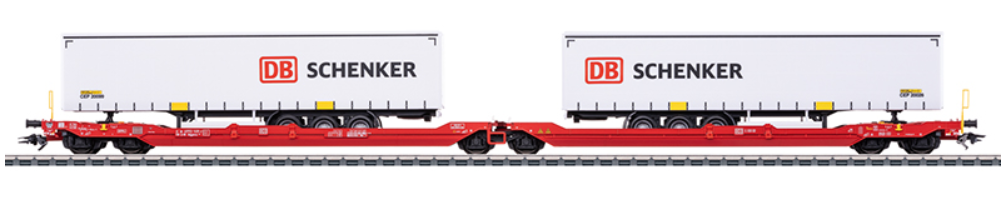 Märklin H0, 47470 Doppel-Taschenwagen Sdggmrss 738, DB AG, Ep.VI, neu ovp