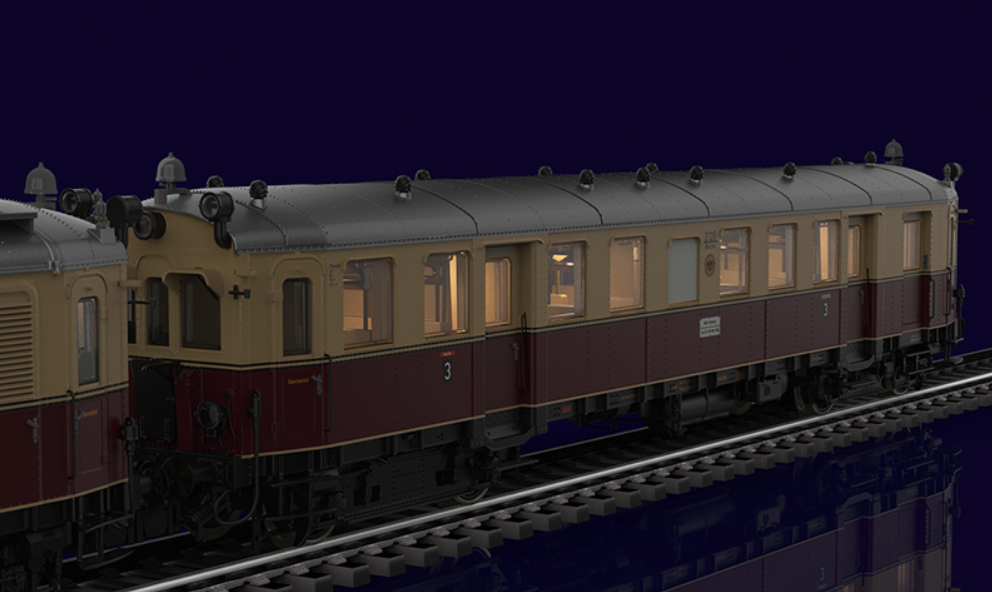 Märklin H0, 39852 Triebwagen elT mit Steuerwagen elS, DRG Ep. II – Bild 2