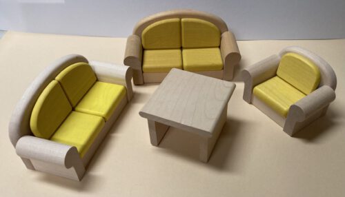 Bodo Hennig - Couch, Sessel und Tisch (Garnitur)
