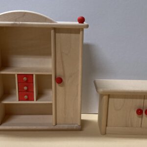 Bodo Hennig - Wohnzimmerschrank natur und Sideboard