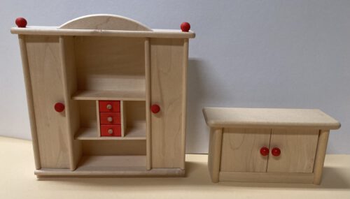 Bodo Hennig - Wohnzimmerschrank natur und Sideboard