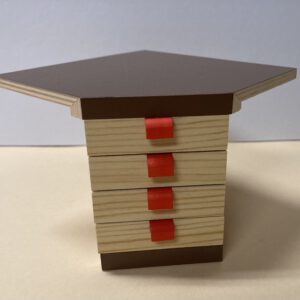 Bodo Hennig - Eckschrank mit 4 Schubladen natur/braun
