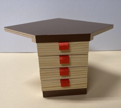 Bodo Hennig - Eckschrank mit 4 Schubladen natur/braun