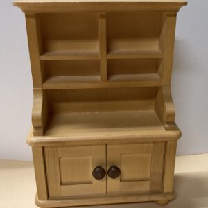 Bodo Hennig - Vitrine natur/braun mit dunklen Griffen