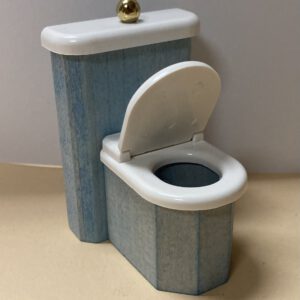Bodo Hennig - Toilette blau mit Spülkasten
